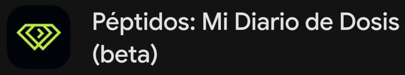 Péptidos: Mi Diario de Dosis